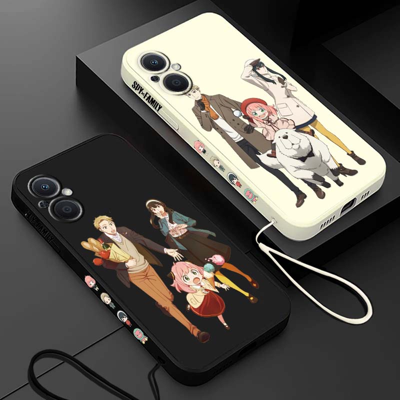 Oppo A78 - Spy Family Anya Forger Flüssig-Silikon-Handyhülle mit