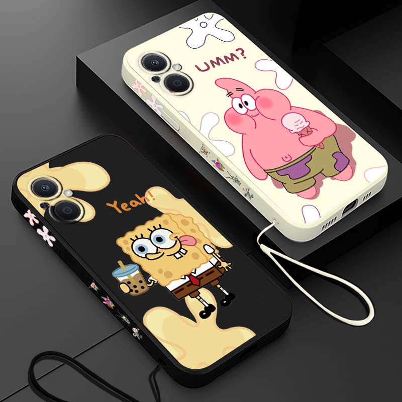Oppo A78 - Lustige SpongeBob Schwammkopf Handyhülle für OPPO
