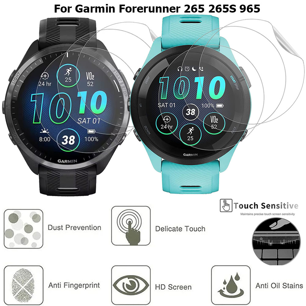 Garmin Smartwatch Accessories - 3 Stücke Weiche HD Hydrogel Schutzfolie