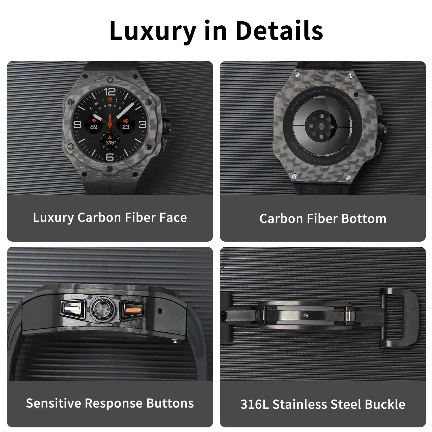 Luxus-Modifikationsset für Sam – Garmin Smartwatch Accessories Bewertung und Preis