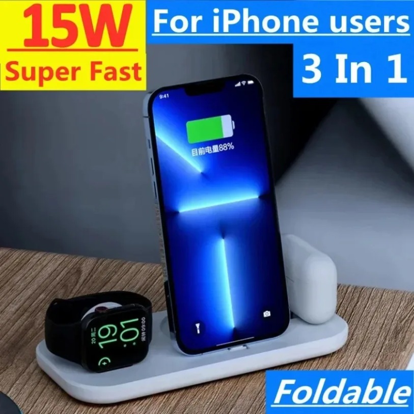 3-in-1-Wireless-Ladestation fü – Smartwatch X12 Bewertung und Preis