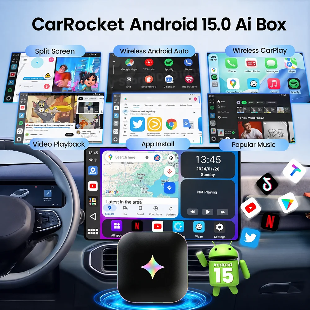 2026 Android 15 CarPlay AI Box – Smartwatch Universal Bewertung und Preis
